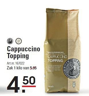 Aanbiedingen Cappuccino topping - Alex Meijer - Geldig van 07/08/2014 tot 25/08/2014 bij Sligro