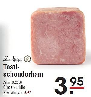 Aanbiedingen Tostischouderham - Gouden Banier - Geldig van 07/08/2014 tot 25/08/2014 bij Sligro