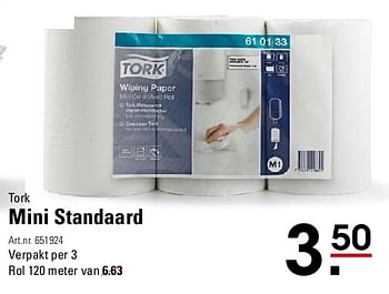 Aanbiedingen Tork mini standaard - Tork - Geldig van 07/08/2014 tot 25/08/2014 bij Sligro