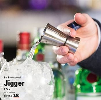 Aanbiedingen Bar professional jigger - Bar Professional - Geldig van 07/08/2014 tot 25/08/2014 bij Sligro