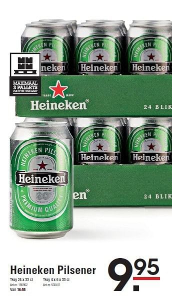 Aanbiedingen Heineken pilsener - Heineken - Geldig van 07/08/2014 tot 25/08/2014 bij Sligro