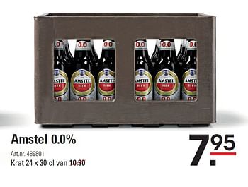 Aanbiedingen Amstel 0.0% - Amstel - Geldig van 07/08/2014 tot 25/08/2014 bij Sligro