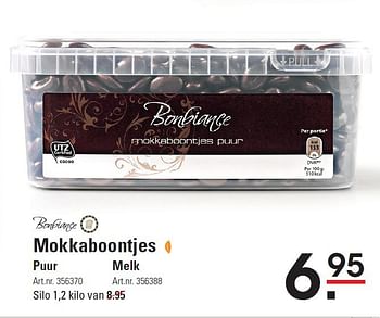 Aanbiedingen Mokkaboontjes - Bonbiance - Geldig van 07/08/2014 tot 25/08/2014 bij Sligro