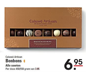 Aanbiedingen Caluwé artisan bonbons - Caluwé Artisan - Geldig van 07/08/2014 tot 25/08/2014 bij Sligro