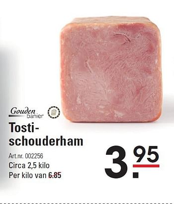 Aanbiedingen Tostischouderham - Gouden Banier - Geldig van 07/08/2014 tot 25/08/2014 bij Sligro