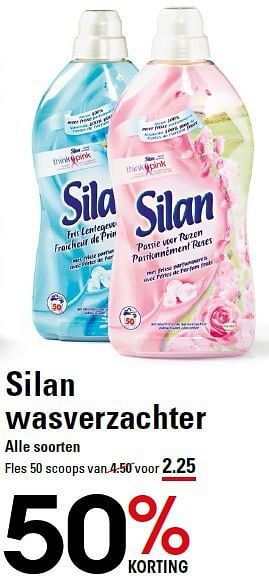 Aanbiedingen Silan wasverzachter - Silan - Geldig van 07/08/2014 tot 25/08/2014 bij Sligro