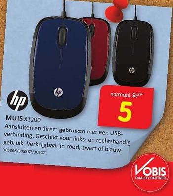 Aanbiedingen Hp muis x1200 - HP - Geldig van 08/08/2014 tot 24/08/2014 bij It's Electronics