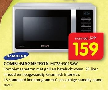 Aanbiedingen Samsung combi-magnetron mc28h5015aw - Samsung - Geldig van 08/08/2014 tot 24/08/2014 bij It's Electronics