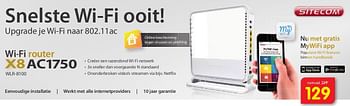 Aanbiedingen Sitecom wi-fi router x8ac1750 wlr-8100 - Sitecom - Geldig van 08/08/2014 tot 24/08/2014 bij It's Electronics