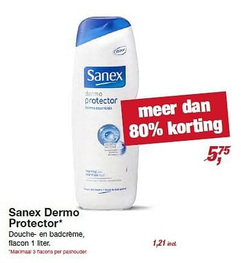 Aanbiedingen Sanex dermo protector - Sanex - Geldig van 09/08/2014 tot 10/08/2014 bij Makro