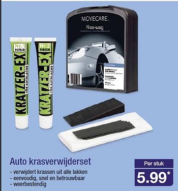 Aanbiedingen Auto krasverwijderset - Movecare - Geldig van 09/08/2014 tot 12/08/2014 bij Aldi