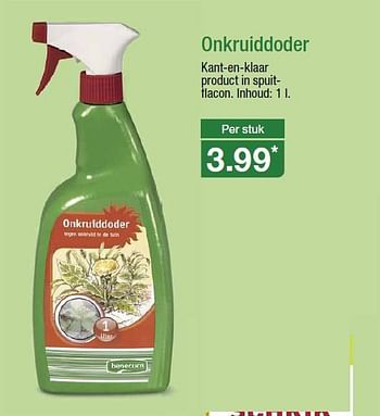 Aanbiedingen Onkruiddoder kant-en-klaar product in spuitflacon - Benecura - Geldig van 09/08/2014 tot 12/08/2014 bij Aldi