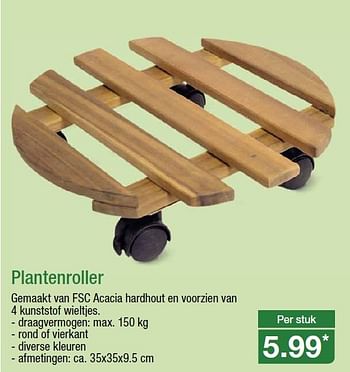 Aanbiedingen Plantenroller - Huismerk - Aldi - Geldig van 09/08/2014 tot 12/08/2014 bij Aldi