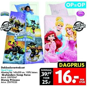 Aanbiedingen Dekbedovertrekset - Disney - Geldig van 09/08/2014 tot 24/08/2014 bij Bart Smit