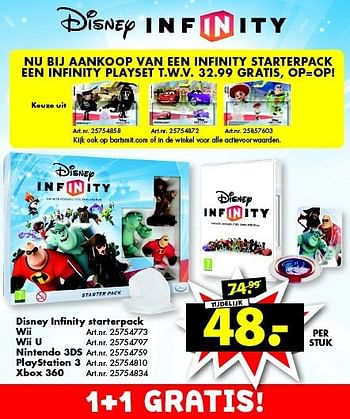 Aanbiedingen Disney infinity starterpack - Disney Interactive - Geldig van 09/08/2014 tot 24/08/2014 bij Bart Smit