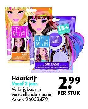 Aanbiedingen Haarkrijt - Style me up - Geldig van 09/08/2014 tot 24/08/2014 bij Bart Smit