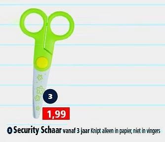 Aanbiedingen Security schaar - Maped - Geldig van 09/08/2014 tot 14/09/2014 bij Intertoys