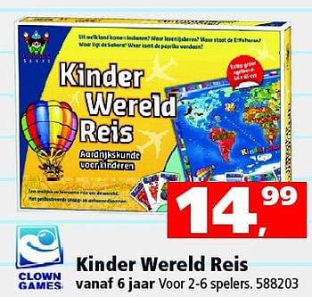 Aanbiedingen Kinder wereld reis - Clown Games - Geldig van 09/08/2014 tot 14/09/2014 bij Intertoys