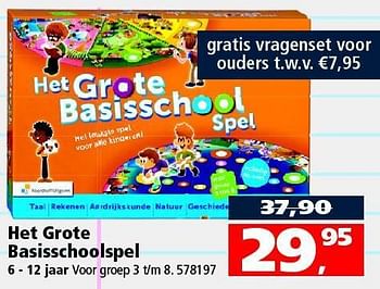 Aanbiedingen Het grote basisschoolspel - Wolters-Noordhof - Geldig van 09/08/2014 tot 14/09/2014 bij Intertoys