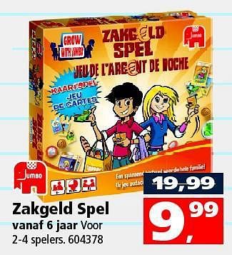 Aanbiedingen Zakgeld spel - Jumbo - Geldig van 09/08/2014 tot 14/09/2014 bij Intertoys