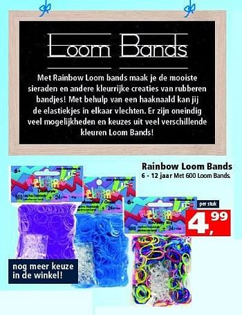 Aanbiedingen Rainbow loom bands - Huismerk - Intertoys - Geldig van 09/08/2014 tot 14/09/2014 bij Intertoys