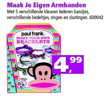 Aanbiedingen Maak je eigen armbanden - Paul Frank - Geldig van 09/08/2014 tot 14/09/2014 bij Intertoys