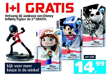 Aanbiedingen Ontvang bij aankoop een disney infinity figuur de 2de gratis - Disney - Geldig van 09/08/2014 tot 14/09/2014 bij Intertoys