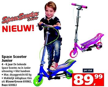 Aanbiedingen Space scooter junior - SpaceScooter - Geldig van 09/08/2014 tot 14/09/2014 bij Intertoys