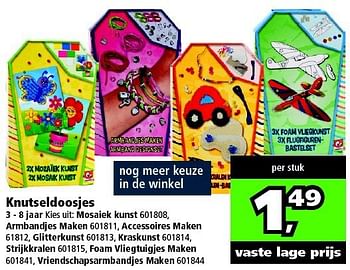 Aanbiedingen Knutseldoosjes - Huismerk - Intertoys - Geldig van 09/08/2014 tot 14/09/2014 bij Intertoys