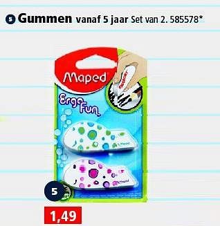 Aanbiedingen Gummen - Maped - Geldig van 09/08/2014 tot 14/09/2014 bij Intertoys