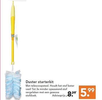 Aanbiedingen Duster starterkit - Huismerk - Blokker - Geldig van 09/08/2014 tot 17/09/2014 bij Blokker