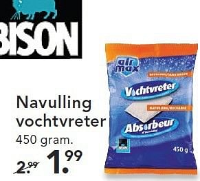 Aanbiedingen Navulling vochtvreter - Bison - Geldig van 09/08/2014 tot 17/09/2014 bij Blokker