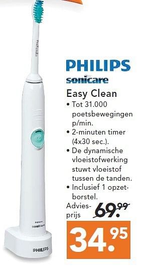 Aanbiedingen Easy clean - Philips - Geldig van 09/08/2014 tot 17/09/2014 bij Blokker