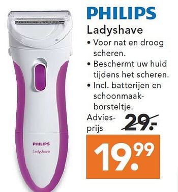 Aanbiedingen Ladyshave - Philips - Geldig van 09/08/2014 tot 17/09/2014 bij Blokker