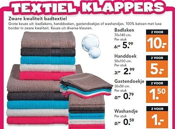 Aanbiedingen Zware kwaliteit badtextiel - Huismerk - Blokker - Geldig van 09/08/2014 tot 17/09/2014 bij Blokker