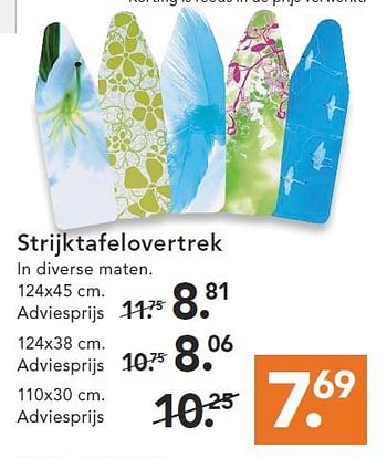 Aanbiedingen Strijktafelovertrek in diverse maten - Huismerk - Blokker - Geldig van 09/08/2014 tot 17/09/2014 bij Blokker
