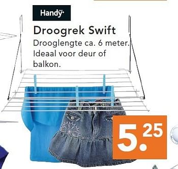 Aanbiedingen Droogrek swift - Handy - Geldig van 09/08/2014 tot 17/09/2014 bij Blokker