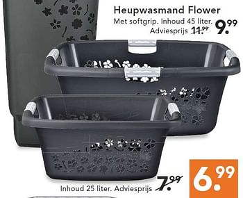 Aanbiedingen Heupwasmand flower - Rotho - Geldig van 09/08/2014 tot 17/09/2014 bij Blokker