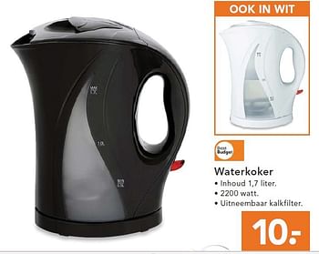 Aanbiedingen Waterkoker - Best budget - Geldig van 09/08/2014 tot 17/09/2014 bij Blokker