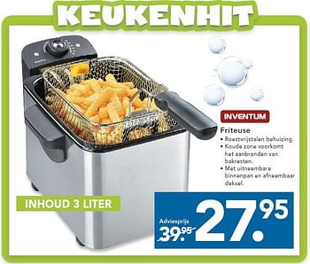 Aanbiedingen Inventum friteuse - Inventum - Geldig van 09/08/2014 tot 17/09/2014 bij Blokker