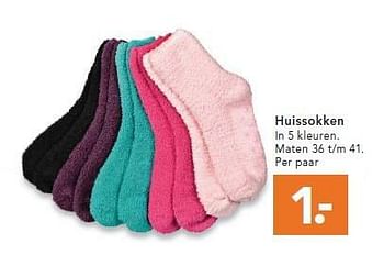 Aanbiedingen Huissokken in 5 kleuren - Huismerk - Blokker - Geldig van 09/08/2014 tot 17/09/2014 bij Blokker
