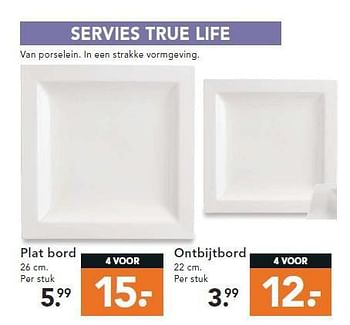 Aanbiedingen Plat bord - Huismerk - Blokker - Geldig van 09/08/2014 tot 17/09/2014 bij Blokker