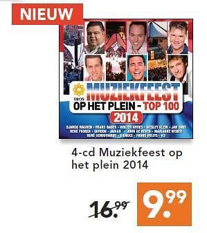 Aanbiedingen 4-cd muziekfeest op het plein 2014 - Huismerk - Blokker - Geldig van 09/08/2014 tot 17/09/2014 bij Blokker