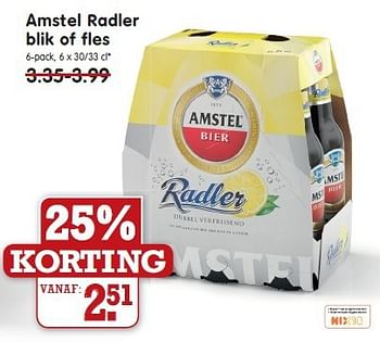 Aanbiedingen Amstel radler blik of fles - Amstel - Geldig van 10/08/2014 tot 16/08/2014 bij Em-té