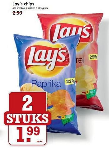 Aanbiedingen Lay`s chips - Lay's - Geldig van 10/08/2014 tot 16/08/2014 bij Em-té