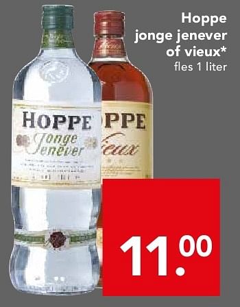 Aanbiedingen Hoppe jonge jenever of vieux - Hoppe - Geldig van 10/08/2014 tot 16/08/2014 bij Deen Supermarkten