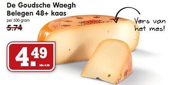 Aanbiedingen De goudsche waegh belegen 48+ kaas - Huismerk - Em-té - Geldig van 10/08/2014 tot 16/08/2014 bij Em-té