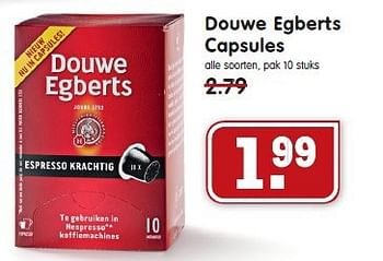 Aanbiedingen Douwe egberts capsules - Douwe Egberts - Geldig van 10/08/2014 tot 16/08/2014 bij Em-té