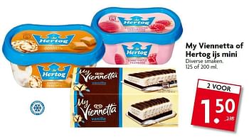 Aanbiedingen My viennetta of hertog ijs mini - Hertog - Geldig van 10/08/2014 tot 16/08/2014 bij Deka Markt