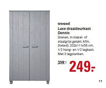 Aanbiedingen Luxe draaideurkast dennis - Wood - Geldig van 10/08/2014 tot 16/08/2014 bij Karwei